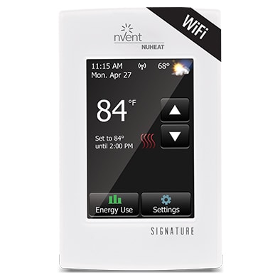 In floor heating thermostat with WiFi